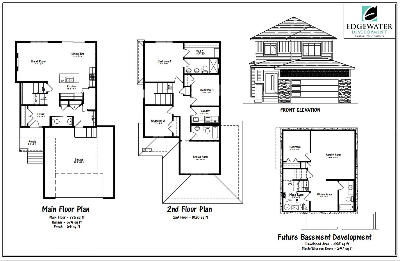 The Escada 1 Custom Home Design available from Edgewater Development